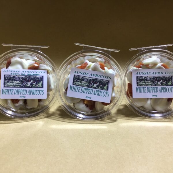 Aussie Apricots - White Dipped Apricots